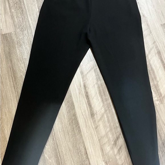 Women's Size S Black Lined Pants Fake Silver Pockets Forever 21 - Picture 8 of 9